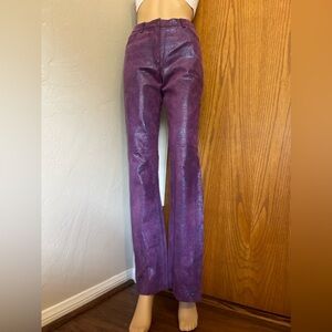 Bebe vintage purple snake skin size 4